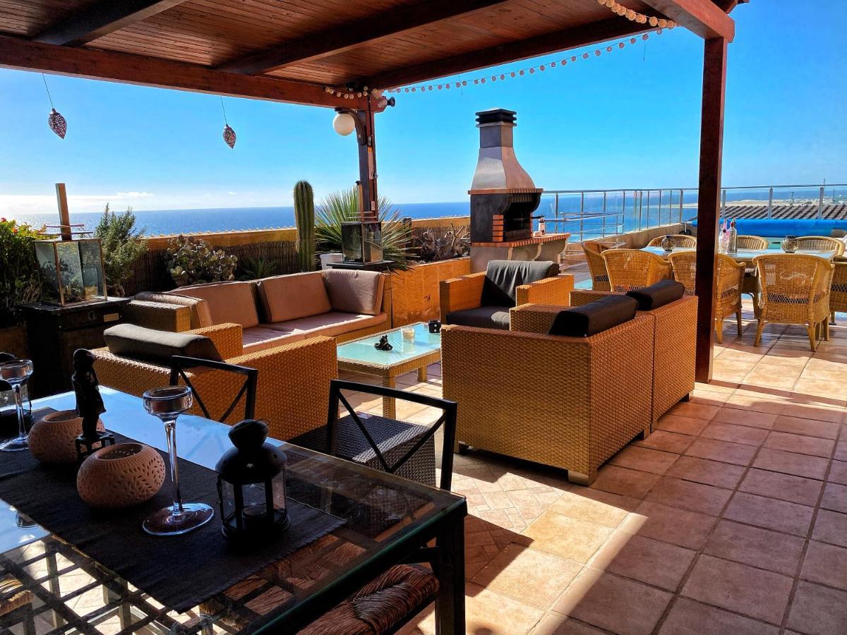 Luxury 5 Star Villa Violetta With Amazing Sea View, Jacuzzi And Heated Pool San Agustín Zewnętrze zdjęcie