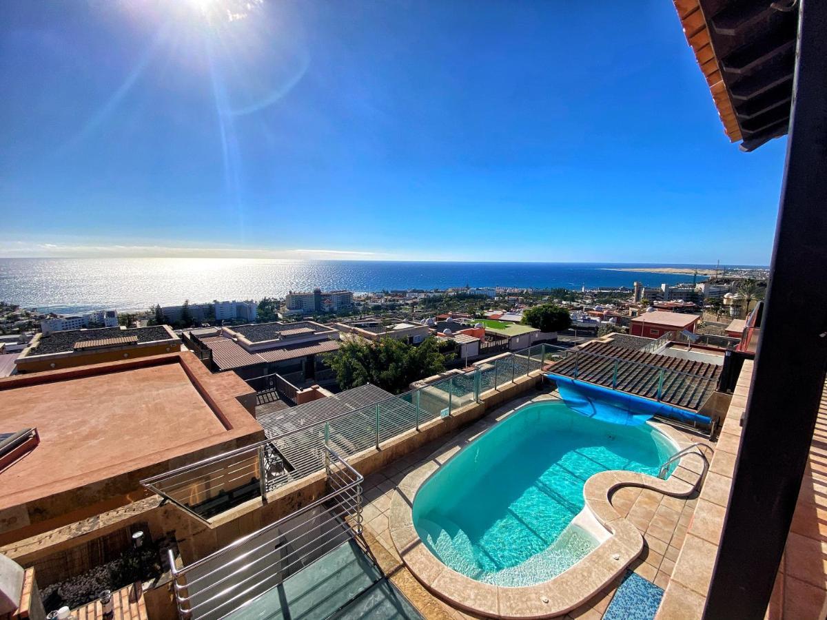 Luxury 5 Star Villa Violetta With Amazing Sea View, Jacuzzi And Heated Pool San Agustín Zewnętrze zdjęcie