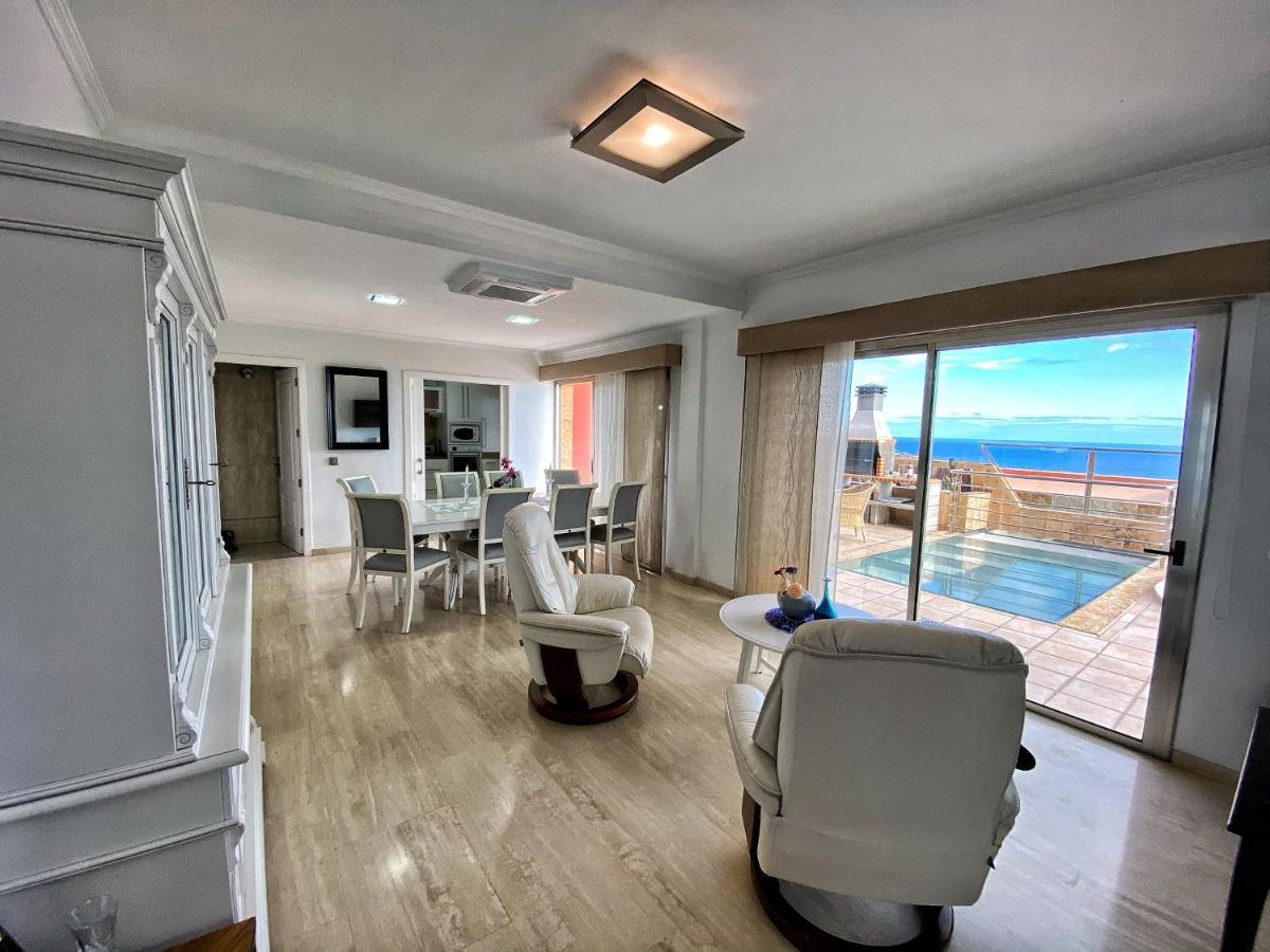 Luxury 5 Star Villa Violetta With Amazing Sea View, Jacuzzi And Heated Pool San Agustín Zewnętrze zdjęcie