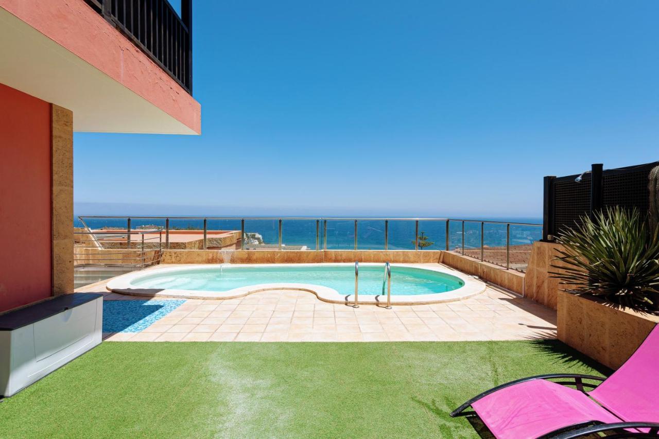 Luxury 5 Star Villa Violetta With Amazing Sea View, Jacuzzi And Heated Pool San Agustín Zewnętrze zdjęcie