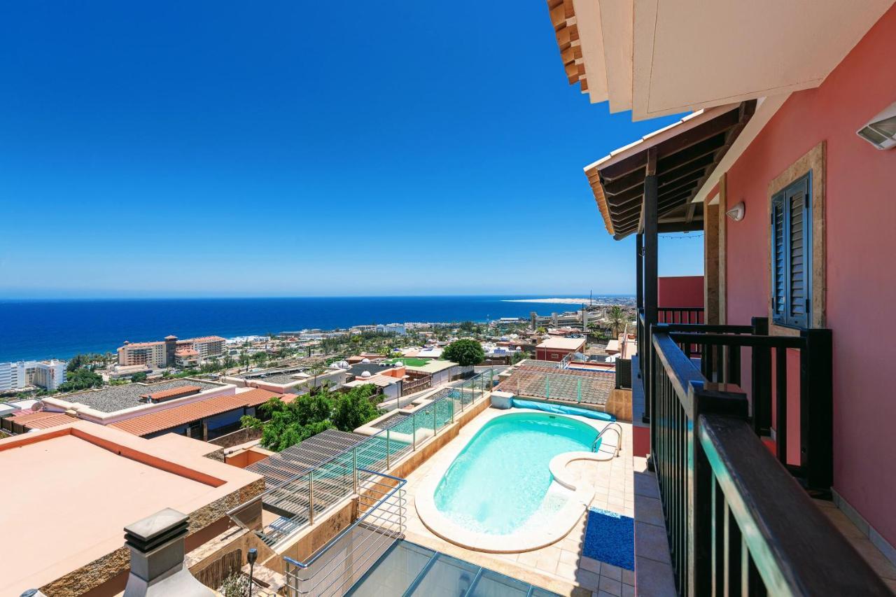 Luxury 5 Star Villa Violetta With Amazing Sea View, Jacuzzi And Heated Pool San Agustín Zewnętrze zdjęcie