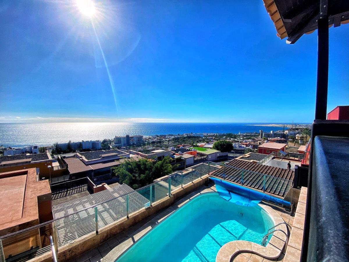 Luxury 5 Star Villa Violetta With Amazing Sea View, Jacuzzi And Heated Pool San Agustín Zewnętrze zdjęcie