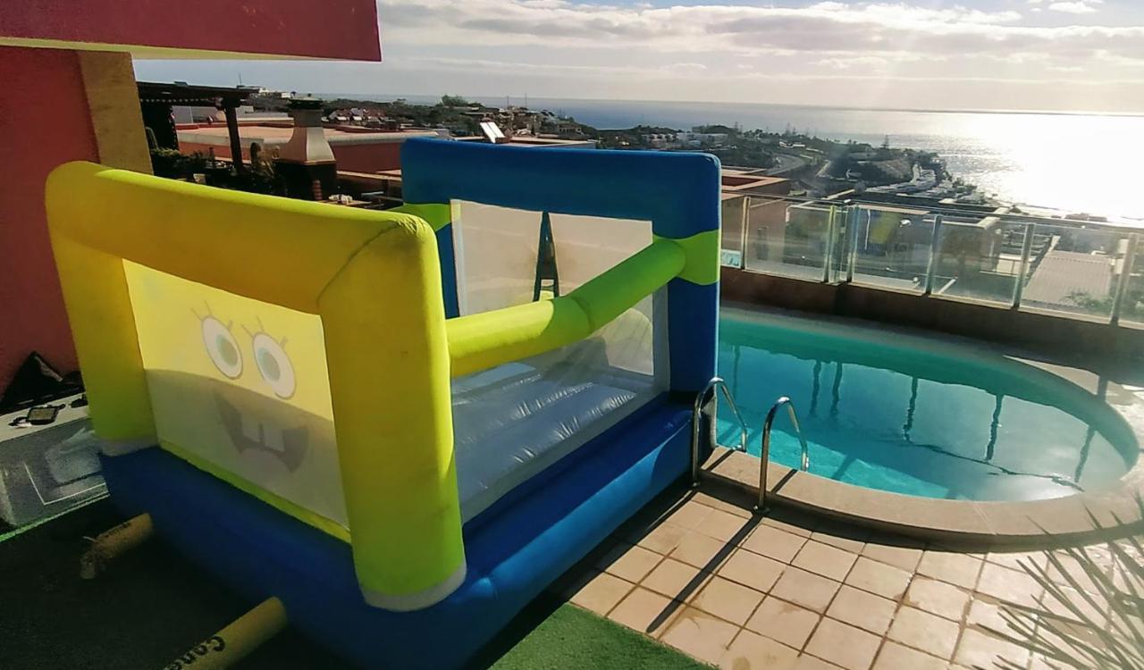 Luxury 5 Star Villa Violetta With Amazing Sea View, Jacuzzi And Heated Pool San Agustín Zewnętrze zdjęcie