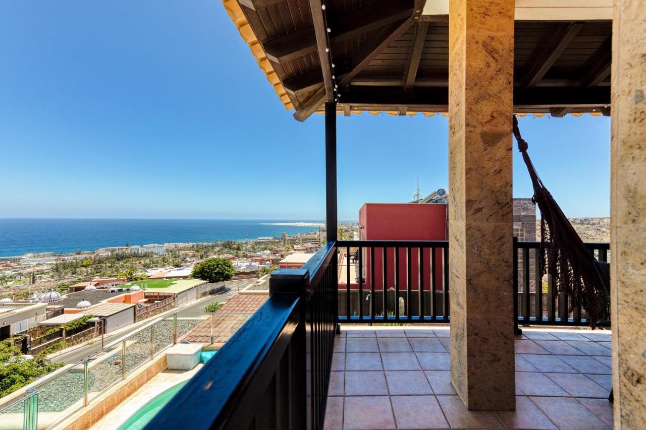 Luxury 5 Star Villa Violetta With Amazing Sea View, Jacuzzi And Heated Pool San Agustín Zewnętrze zdjęcie